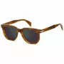 DAVID BECKHAM DB-7133-S-C9B Rectangular Sunglasses Havana Brown 52mm