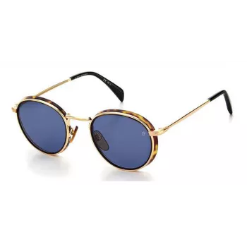 DAVID BECKHAM DB1033S2IKE9K Men's Sunglasses Havana Acetate Green Polyamide 49mm