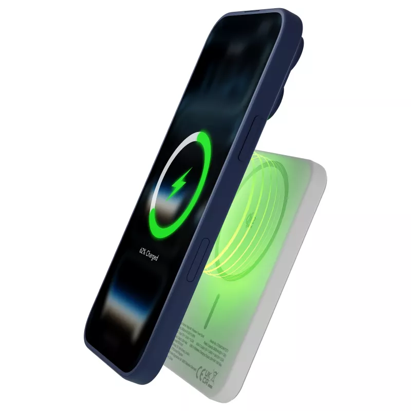 DBRAMANTE 1928 dbramante1928 rechargePowerBank5KWLSlimQi225wWHT Wireless Power Bank 5000 mAh White