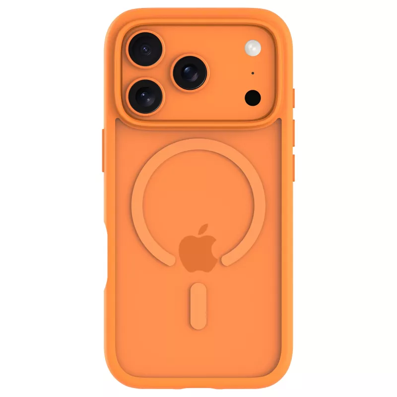 DBRAMANTE 1928 Grenen Rear Cover for Mobile Phone - MagSafe Compatible - Recycled Plastic - Orange - for Apple