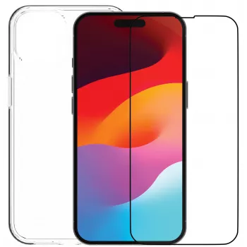 DBRAMANTE1928 360 Protection Eco Bundle iPhone 15 Clear