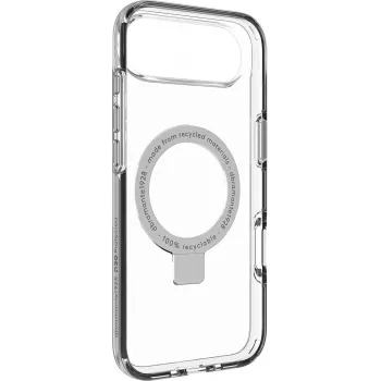 dbramante1928 Iceland Ultra Back Cover for Mobile Phone with Kickstand, MagSafe Compatible, D3O, Plastic, Clear, for Apple iPhone Air