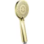 DEANTE 3-Function Hand Shower - Chrome, ABS Plastic, Rain/Massage/Mixed Spray Modes, G 1/2 inch Connection, Luga Series