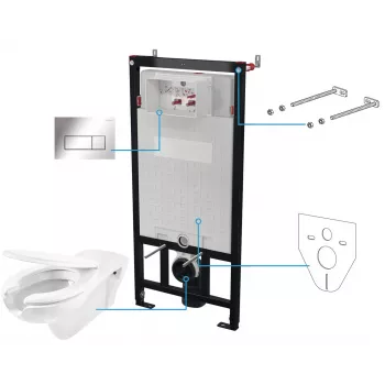 DEANTE 6-in-1 Concealed Toilet Set