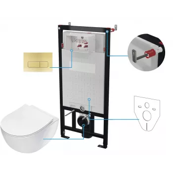 DEANTE 6-in-1 Concealed Toilet Set