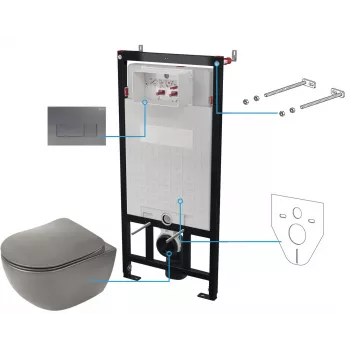 DEANTE 6-in-1 Concealed Toilet Set