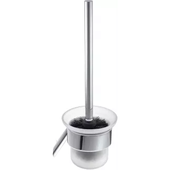 DEANTE ADI 0711 Wall-Hung Toilet Brush Set, Stainless Steel, Silver, Leman Series