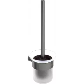 DEANTE ADR_D711 Wall-Mounted Toilet Brush Set LOFT Black Matte