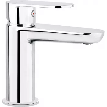DEANTE Arnika Basin Mixer with Temperature Limitation, Matte Black, 1-Hole, Deck-Mounted