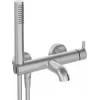 DEANTE Arnika Bathtub Mixer with Shower Set, Matte Black, Wall-Mounted, Single-Lever, Brass