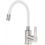 DEANTE Arnika BLU_W240 Single-Lever Washbasin Mixer with Curved Spout, Chrome