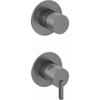 DEANTE Arnika Concealed Shower Mixer with Diverter - Black Matte