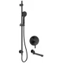 DEANTE Arnika Concealed Shower Set with Bath Spout, Matt Black, 250 mm Rain Shower