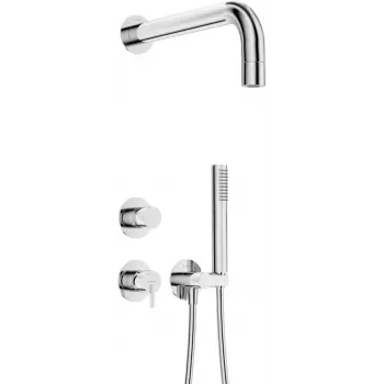 DEANTE Arnika Concealed Shower Set with Hand Shower, Matte Black