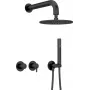 DEANTE Arnika Concealed Shower Set with Overhead Shower - Horizontal Mixer, Chrome