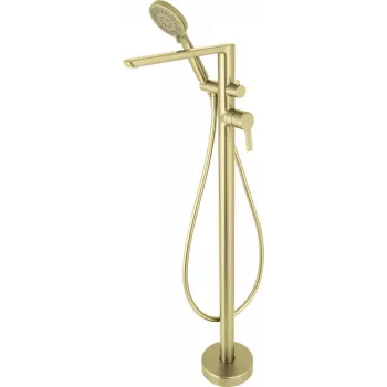 DEANTE Arnika Freestanding Bathtub Mixer with Shower Set, Chrome, Single-Lever, Floor-Mounted