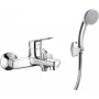 DEANTE Arnika Nero Bath Mixer with Shower Set, Wall-Mounted, Black Matte