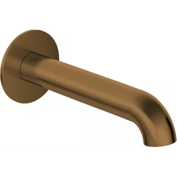DEANTE Arnika Nero Bathtub Spout Matte Black 2-Hole Wall-Mounted Single-Lever Brass