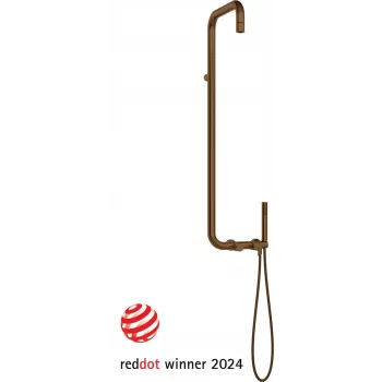 DEANTE Arnika Nero Showerhead with Shower Faucet, Wall-Mounted, Black Matte