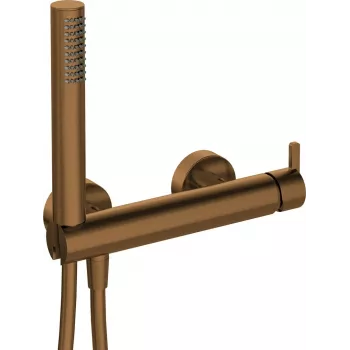 DEANTE Arnika Nero Wall-Mounted Bathtub Mixer Faucet with Shower Set, Matte Black