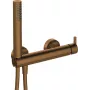 DEANTE Arnika Nero Wall-Mounted Bathtub Mixer Faucet with Shower Set, Matte Black