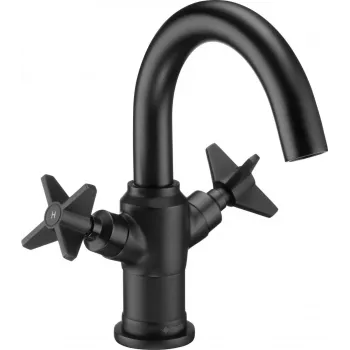 DEANTE Arnika Nero Washbasin Mixer Tap Matte Black 1-Hole Standing Single Lever Ceramic Cartridge 25 mm Eco-flow