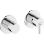 DEANTE Arnika Shower Mixer with Shower Switch - Horizontal, Matte Black, Wall-Mounted, Single-Lever, Brass, Ceramic Cartridge 35 mm, Connection Spacing 150 mm