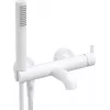 DEANTE Arnika Wall-Mounted Bath Mixer with Shower Set - Matte Black