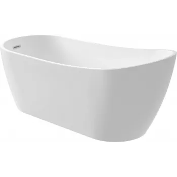 DEANTE Asymmetrical Freestanding Acrylic Bathtub 170 cm White