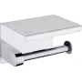 DEANTE Bari Wall-Mounted Toilet Paper Holder with Shelf - Stainless Steel Chrome