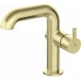 DEANTE Basin Mixer with Rectangular Spout, Matte Black, Brass, Single-Lever, Deck-Mounted, Arnika Series