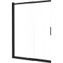 DEANTE Bathtub Screen 100x140 cm Single Panel Wall Mounted Tempered Safety Glass Aluminum Frame Matte Black