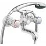 DEANTE BON 011D Bathtub Mixer with Shower Set, Black Matte, Wall-Mounted