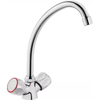 DEANTE BON 060D Standing Kitchen Faucet Chrome Single-Lever Swivel Spout Brass