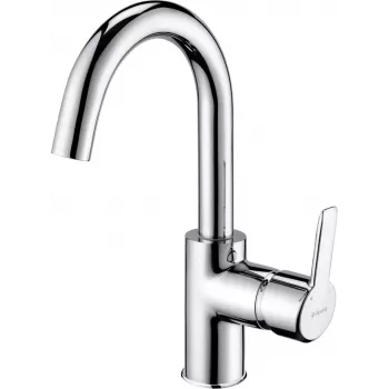 DEANTE BQA 024M Washbasin Battery Chrome Single-Lever Deck-Mounted Faucet