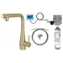 DEANTE BREFR75M Kitchen Faucet with Water Filtration System, Pull-Out Spout, Chrome
