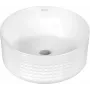 DEANTE Ceramic Countertop Asymmetric Washbasin White 45mm Drain