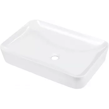 DEANTE Ceramic Countertop Washbasin 60x40 cm White Glossy