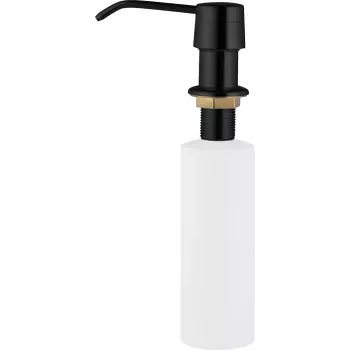 DEANTE Ceramic Dishwashing Liquid Dispenser with Sponge Holder, 350 ml, White