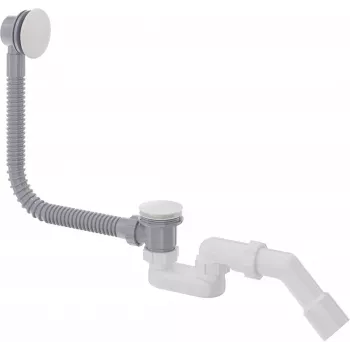 DEANTE Click-Clack Bathtub Siphon with Chrome Finish and Flexible Overflow