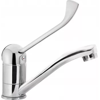 DEANTE Clinic Single-Lever Washbasin Mixer Tap with Extended Handle, Chrome