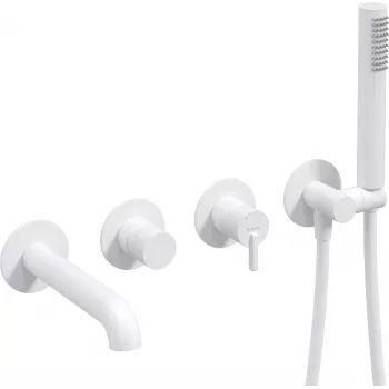 DEANTE Concealed 4-Hole Bathtub Mixer, Matte Black