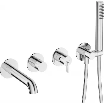 DEANTE Concealed Bath Mixer with Shower Set - Black (Arnika Nero)
