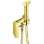 DEANTE Concealed Bidet Mixer with Bidetta Shower Head, Chrome, Brass, Single Lever, 35mm Ceramic Cartridge, G1/2 inch Connection, 120cm Hose, Wall-Mounted