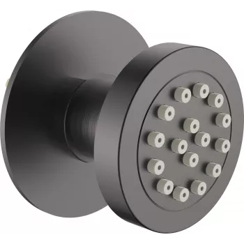 DEANTE Concealed Round Shower Nozzle with Thermostatic Mixer, Gold PVD Finish, 250 mm Overhead Shower, Hand Shower Included