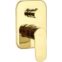 DEANTE Concealed Shower Mixer with Shower Switch, Black Matt, Brass, Arnika Series