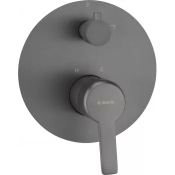 DEANTE Concealed Shower Mixer with Shower Switch - Matte Black