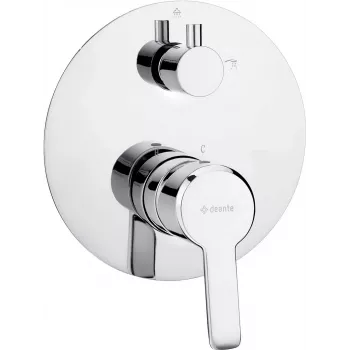DEANTE Concealed Shower Mixer with Shower Switch – Matte Black – Arnika Nero Series
