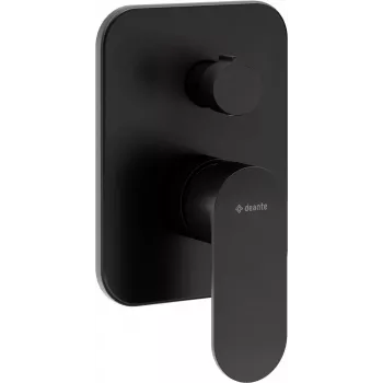 DEANTE Concealed Shower Mixer with Shower Switch, Matte Black, Arnika Nero Series
