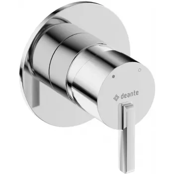 DEANTE Concealed Shower Mixer without Shower Switch, Matte Black, Single Lever, Brass Body, Arnika Nero Series